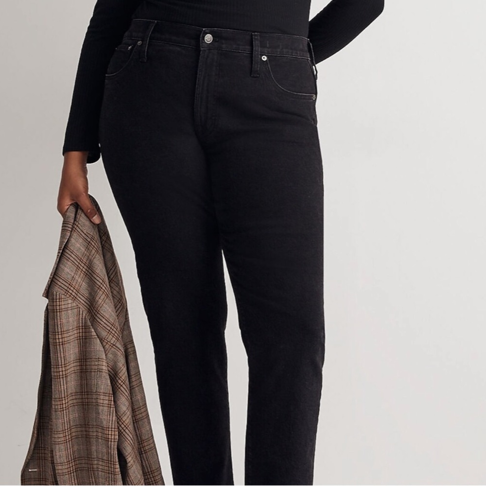 Madewell mid rise perfect vintage jean clean black